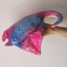 Peluche raie manta Galaxie rose