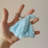 Mini Blue Pineapple Manta Keychain