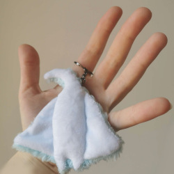 Mini Blue Pineapple Manta Keychain