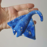 Mini Blue gradient Manta Keychain